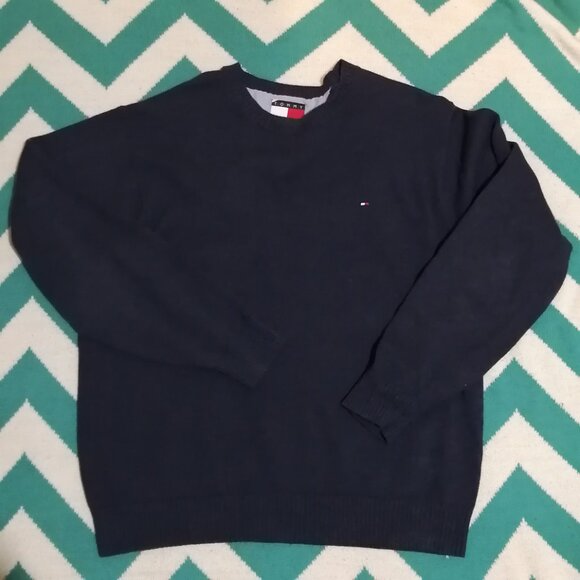 Tommy Hilfiger Classic Crewneck Sweater in Navy - Picture 1 of 7